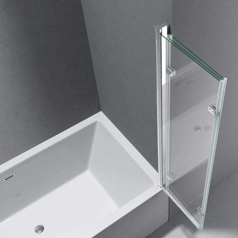 Paravan pliabil 116, 130x140 cm, sticla 6 mm, pivotant 180°, montaj pe dreapta, tratament Nano Easy Clean