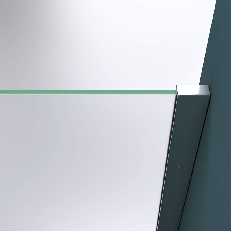 Perete dus Walk-In, EGO-01VS, sticla securizata Mata 10 mm, 120 si 140 cm, Lotus Efect