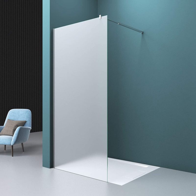 Perete dus Walk-In, EGO-01VS, sticla securizata Mata 10 mm, 120 si 140 cm, Lotus Efect
