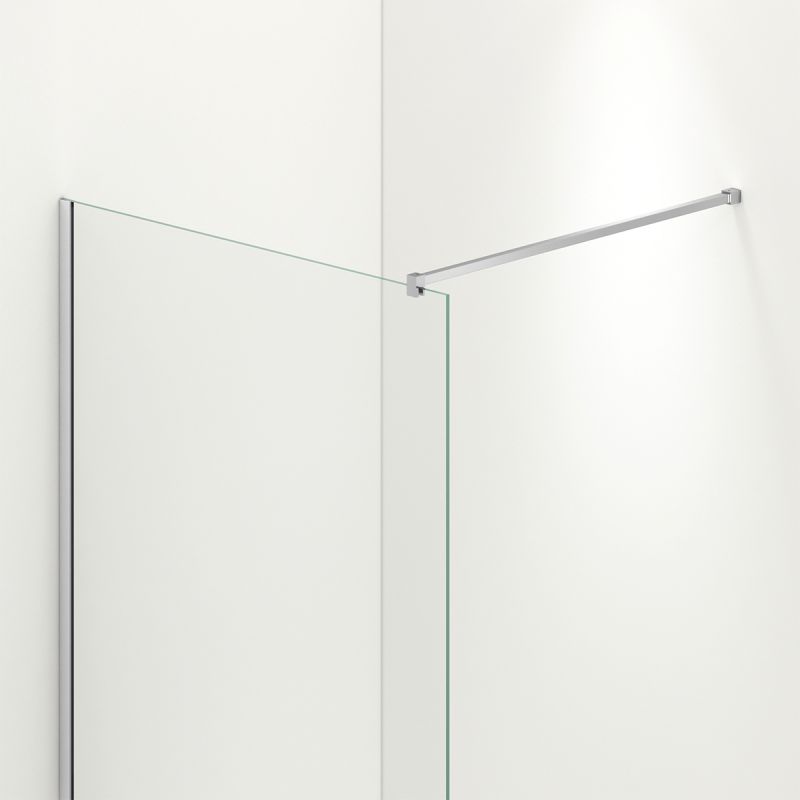 Perete dus Walk-In Ultra-Slim, sticla securizata de 8 mm, dimensiuni 80-160x200 cm, profile crom, Nano Easy Clean, Matia