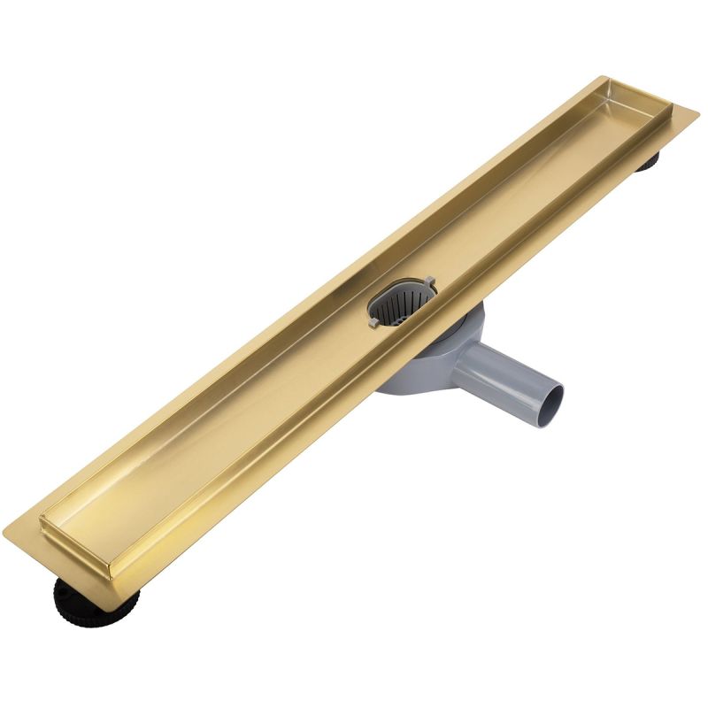 Rigola de dus Sifon 360°, Auriu Mat, otel SS304, dimensiuni: 60 sau 80 cm, Elegro