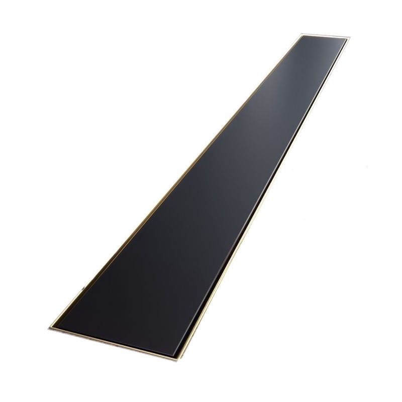 Rigola Dus, sifon Smart Pipe, Premium Black & Gold, dimensiuni intre 60-90 cm,  latime 7,6 cm, otel inoxidabil
