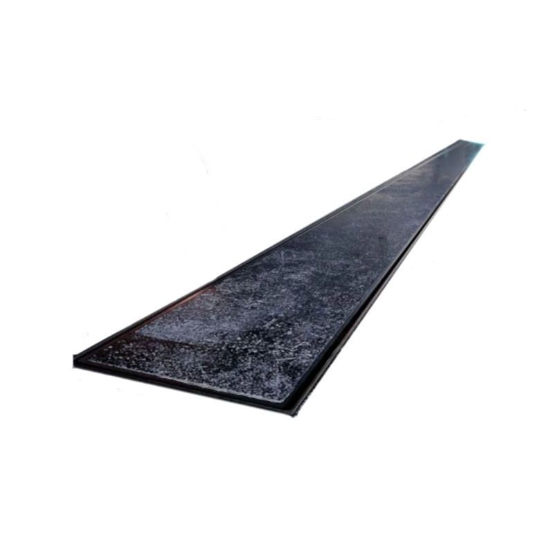 Rigola Dus faiantabila, sifon Viega, model încorporat sub placă, Negru, Slim, dimensiuni 50-120 cm, latime 3,2 cm