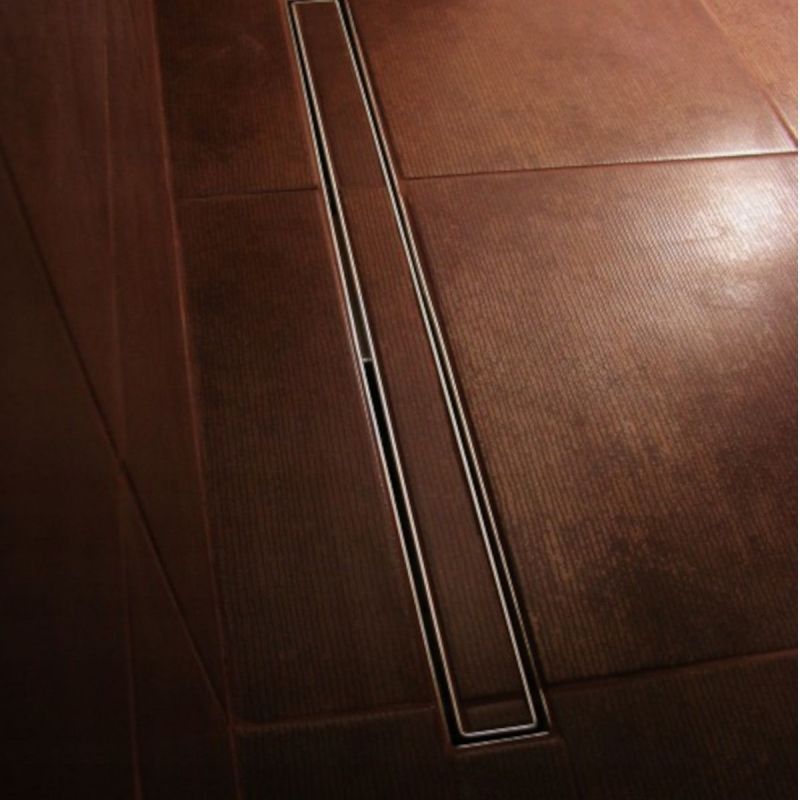 Rigola Dus faiantabila, sifon Viega, model încorporat sub placă, Crom, Slim, dimensiuni 50-120 cm, latime 3,2 cm