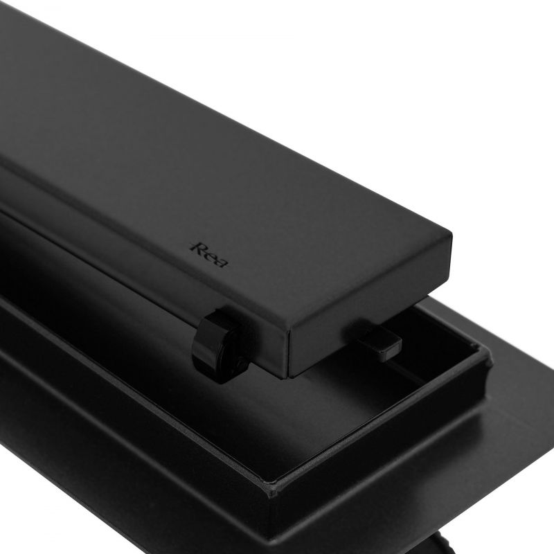 Rigola REA PRO BLACK, faiantabila, dimensiuni disponibile 70-100 cm, design deosebit