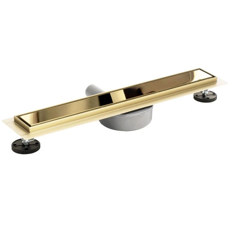 Rigola scurgere dus, REA-Pure Neo Mirror Gold Pro, dimensiuni intre 80 - 100 cm, completa, finisaj gold