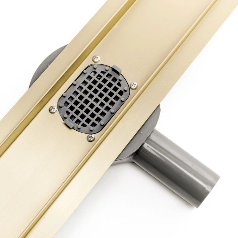 Rigola scurgere dus, REA-Pure Neo Mirror Gold Pro, dimensiuni intre 80 - 100 cm, completa, finisaj gold