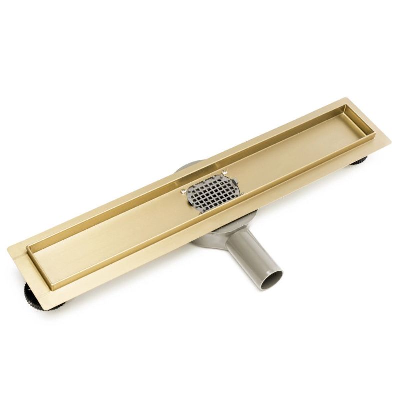 Rigola scurgere dus, REA-Pure Neo Mirror Gold Pro, dimensiuni intre 80 - 100 cm, completa, finisaj gold