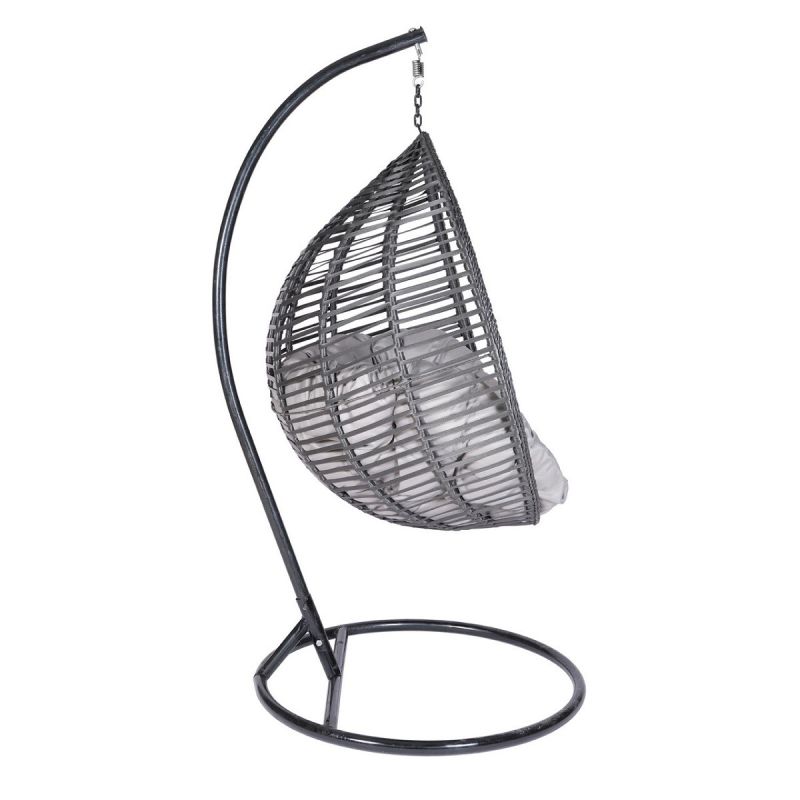 Scaun agatat. Fotoliu suspendat, Cuba Exclusivist, Curte sau Living, confortabil si modern, Gri