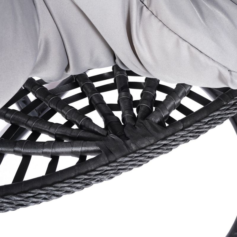 Scaun agatat. Fotoliu suspendat, Cuba Exclusivist, Curte sau Living, confortabil si modern, Gri