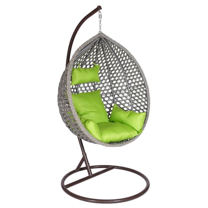 Scaun agatat, Fotoliu suspendat, Rio Exclusivist, Curte sau Living, confortabil si modern, Gri