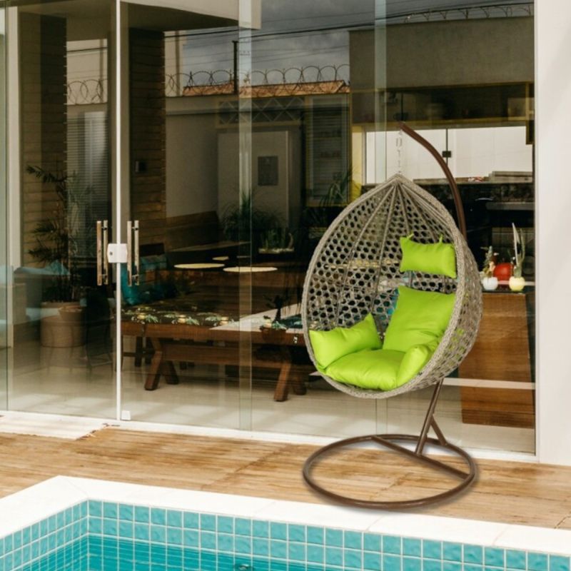 Scaun agatat, Fotoliu suspendat, Rio Exclusivist, Curte sau Living, confortabil si modern, Gri