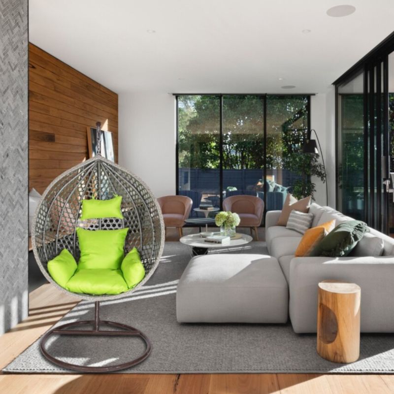 Scaun agatat, Fotoliu suspendat, Rio Exclusivist, Curte sau Living, confortabil si modern, Gri