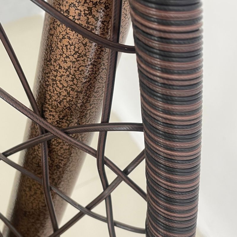 Scaun agatat, gradina sau terasa, Fotoliu suspendat, Curte sau Living, ratan, California Brown XL