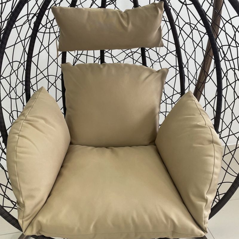Scaun agatat, gradina sau terasa, Fotoliu suspendat, Curte sau Living, ratan, California Brown XL