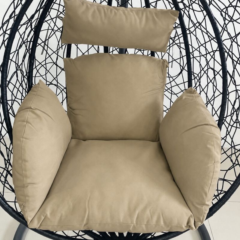 Scaun agatat, gradina sau terasa, Fotoliu suspendat de relaxare, California Black XL