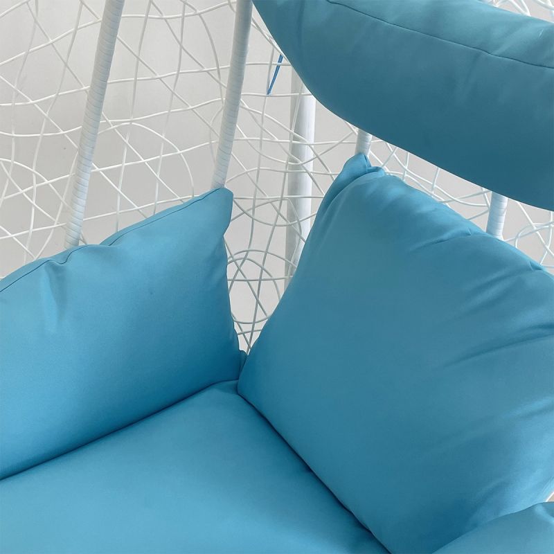 Scaun agatat, gradina sau terasa, Fotoliu suspendat de relaxare, California White XL