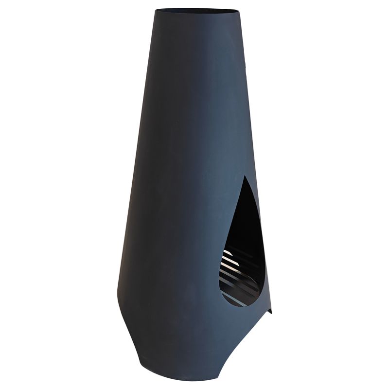 Semineu, Vatra de foc, Negru, inaltime 120 cm, otel corten de 1.5 mm, Hades