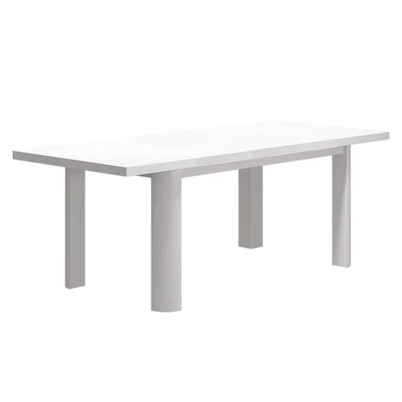 Set mobilier, 6 scaune, impletitura tip funie, terasa sau gradina, masa extensibila, Torino