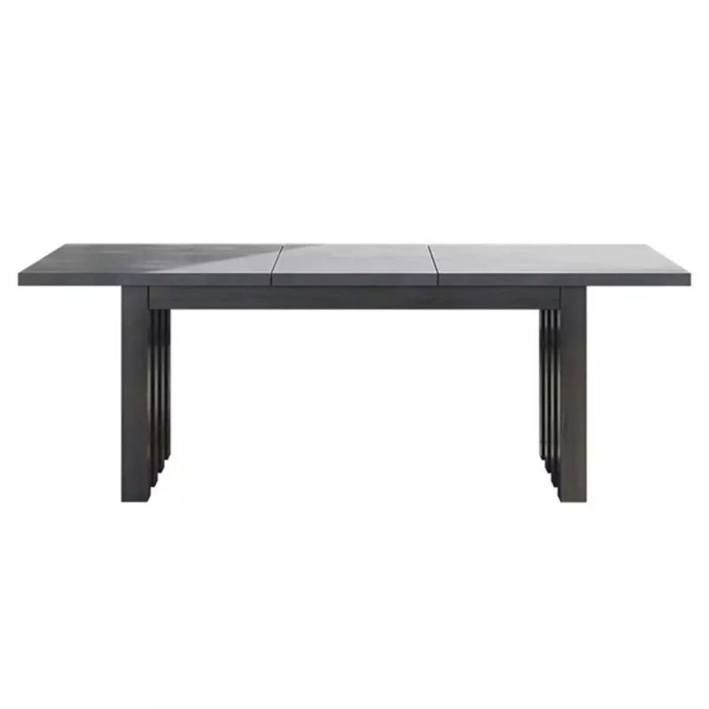 Set mobilier, 8 scaune, masa extensibila, terasa sau gradina, aluminiu si impletitura tip funie, Riga