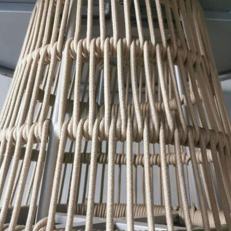 Set mobilier, cadru aluminiu si impletitura de poliratan, terasa, gradina, masa, 4 scaune,  June