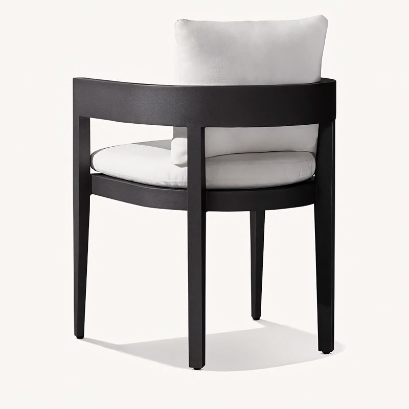 Set mobilier cu masa rotunda de 4 persoane, terasa sau gradina, aluminiu, tesatura din 100% Olefin, Costa Rica