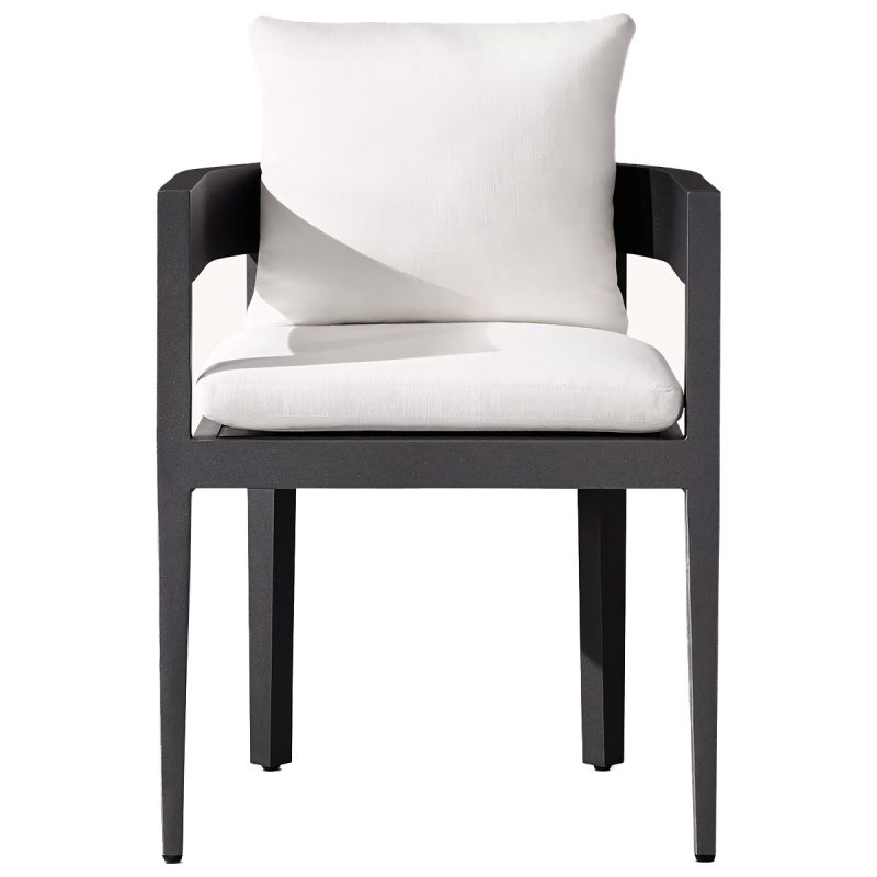 Set mobilier cu masa rotunda de 4 persoane, terasa sau gradina, aluminiu, tesatura din 100% Olefin, Costa Rica