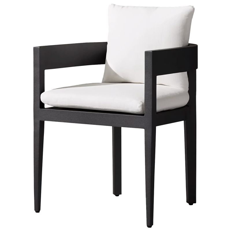 Set mobilier cu masa rotunda de 4 persoane, terasa sau gradina, aluminiu, tesatura din 100% Olefin, Costa Rica