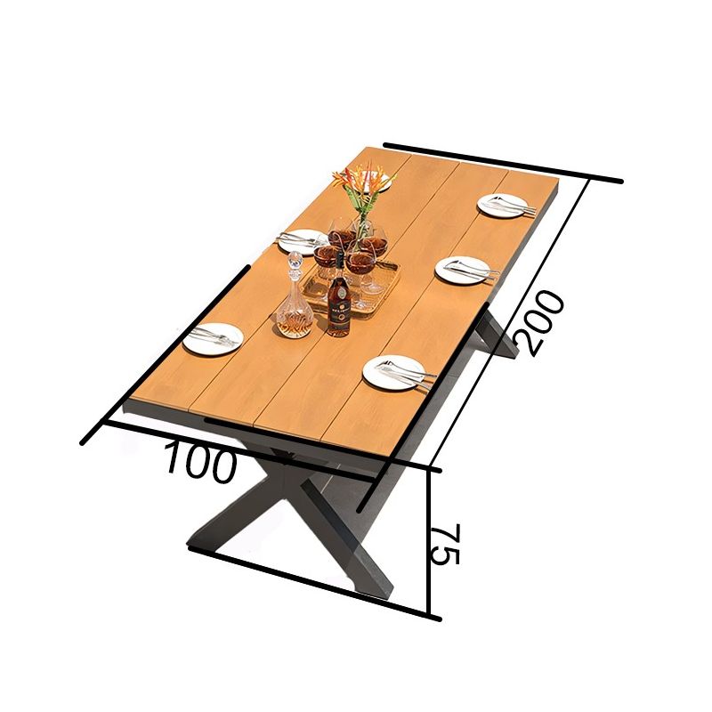 Set mobilier, masa 200 cm + 8 scaune cu impletitura tip funie verde, gradina sau terasa, aluminiu dark grey, Zen