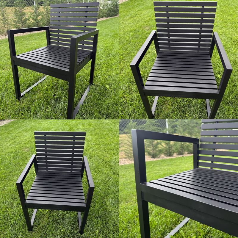 Set mobilier, masa 213x100 cm + 6 scaune, terasa sau gradina, aluminiu, tesatura 100% Olefin, Mykonos