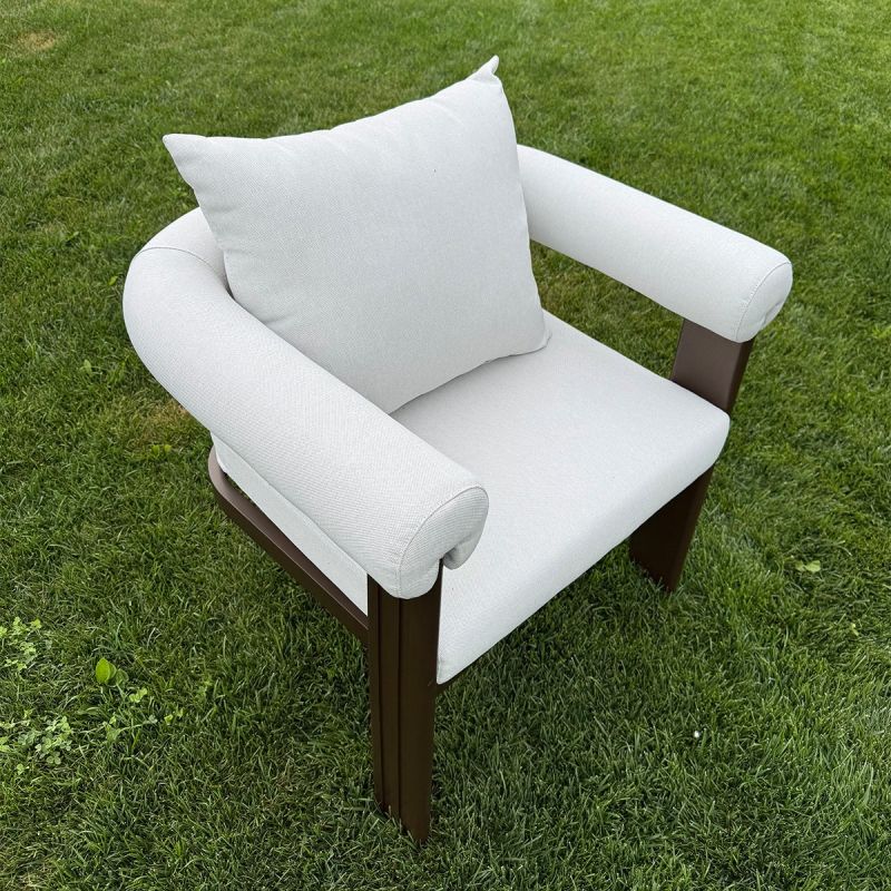 Set mobilier, masa 214x102 cm + 6 scaune, gradina sau terasa, aluminiu, tesatura 100% Olefin, Bora Bora