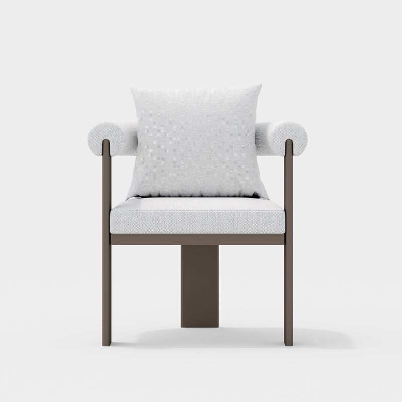 Set mobilier, masa 214x102 cm + 6 scaune, gradina sau terasa, aluminiu, tesatura 100% Olefin, Bora Bora