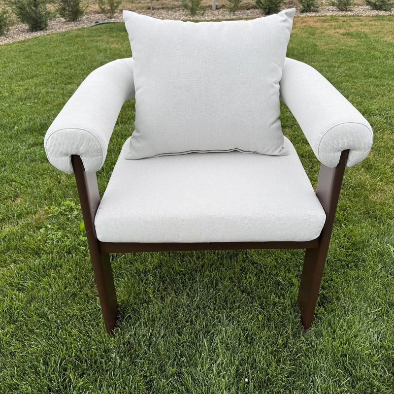 Set mobilier, masa 214x102 cm + 8 scaune, gradina sau terasa, aluminiu, tesatura 100 % Olefin, Bora Bora