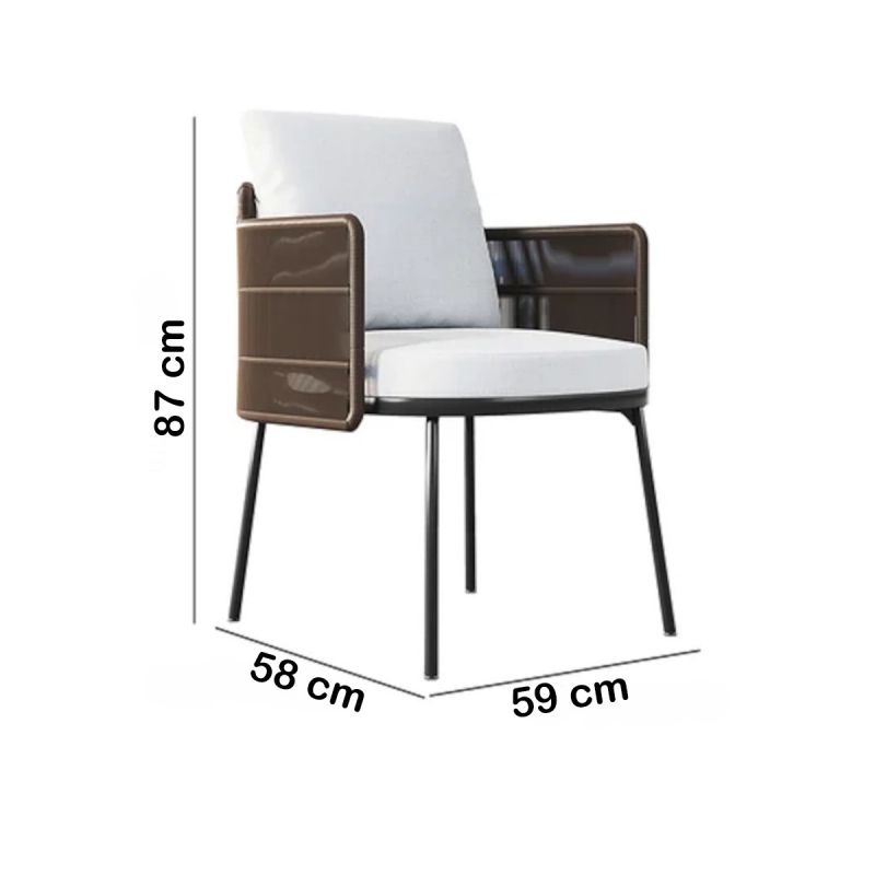 Set mobilier, masa mare Tec, 8 scaune perne incluse, terasa sau gradina, cadru Aluminiu si poliratan, Mora