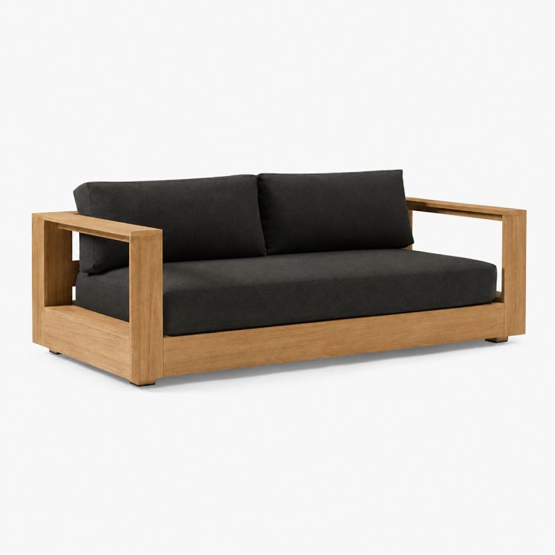 Set mobilier terasa gradina, canapea 2 locuri, 2 fotolii, masuta de cafea, aluminiu, Edenia