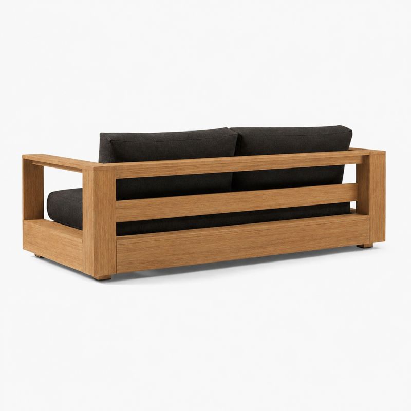 Set mobilier terasa gradina, canapea 2 locuri, 2 fotolii, masuta de cafea, aluminiu, Edenia