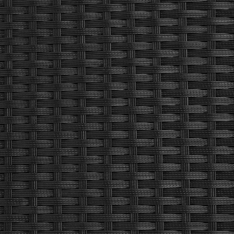 Set mobilier terasa gradina, masa mare, Cub pliabil, 6 scaune cu spatar rabatabil, 4 tabureti, 180x120x74 cm, Negru, Michigan