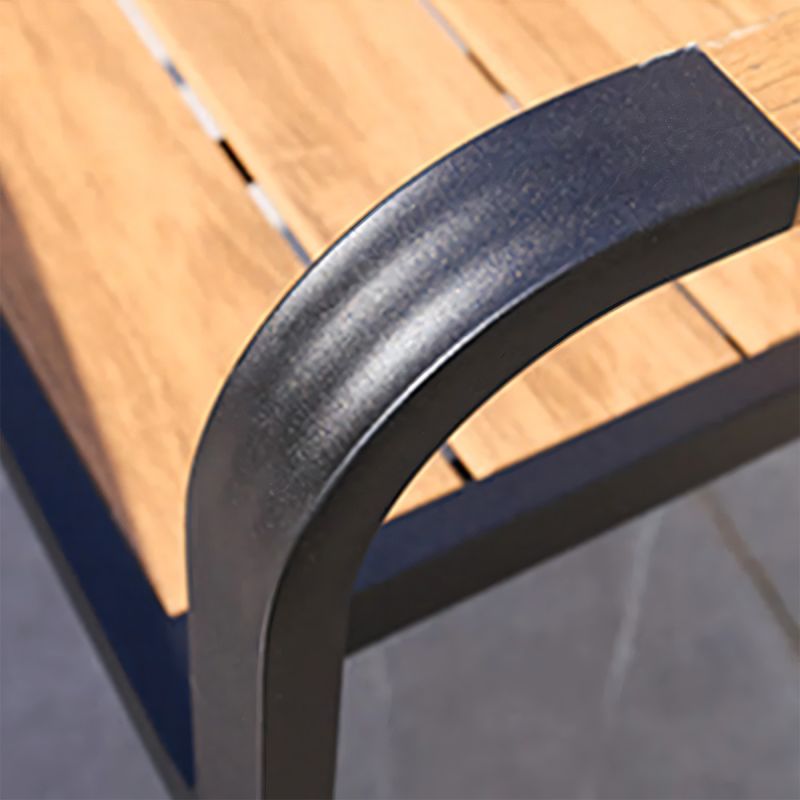 Set mobilier, terasa sau gradina, aluminiu, masa  cu blat din WPC, 4 scaune stivuibile, Eliza