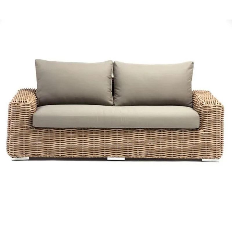 Set mobilier, terasa sau gradina, canapea si masuta de cafea, 2 fotolii , aluminiu, poliratan, Augusta