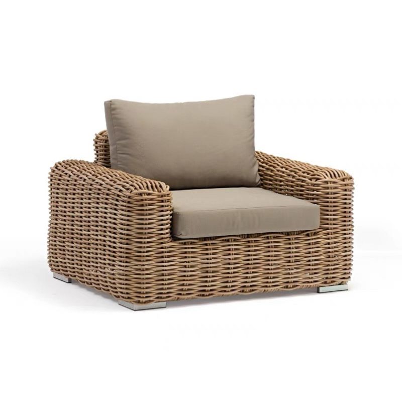 Set mobilier, terasa sau gradina, canapea si masuta de cafea, 2 fotolii , aluminiu, poliratan, Augusta