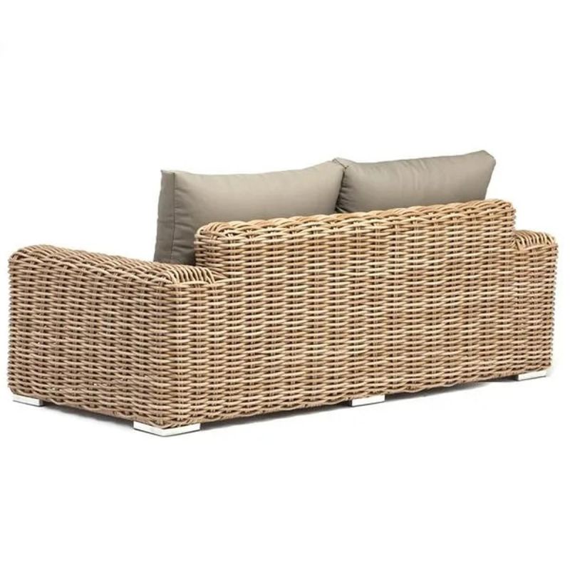 Set mobilier, terasa sau gradina, canapea si masuta de cafea, 2 fotolii , aluminiu, poliratan, Augusta