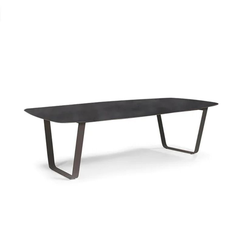 Set mobilier,6 persoane, terasa sau gradina, masa cu blat din aluminiu, perne incluse, poliratan, Roma