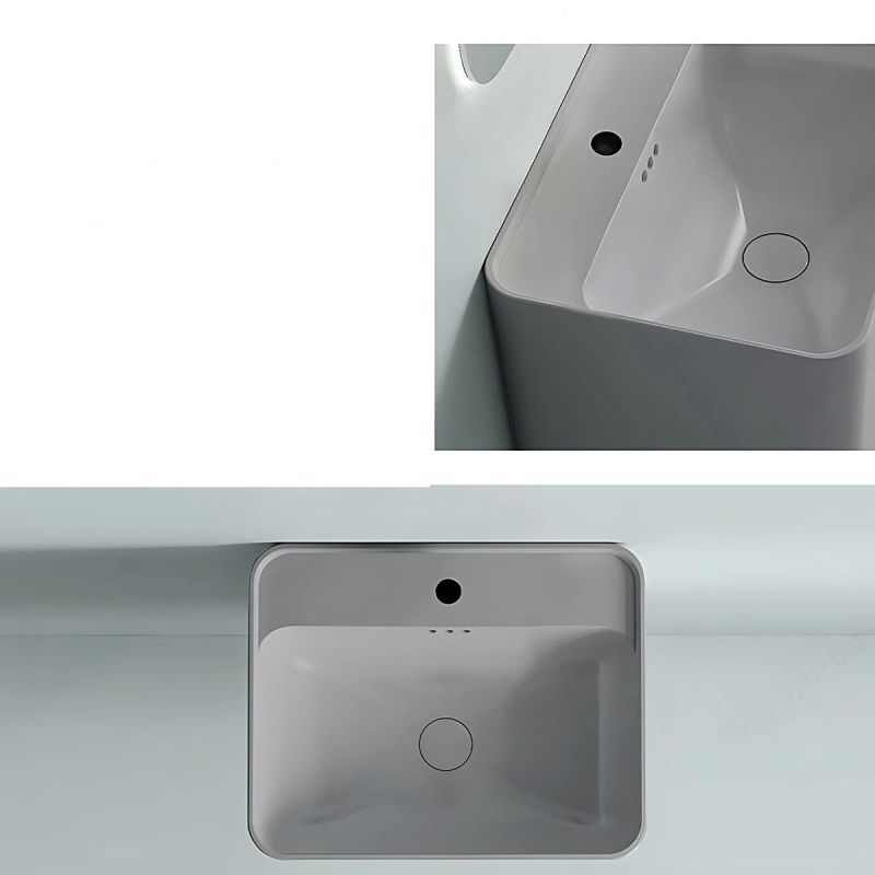 Set vas wc si lavoar, Gri Mat, Power Color, 51x35-50x40 cm, montaj suspendat si pe blat, capac duroplast, Alfonso