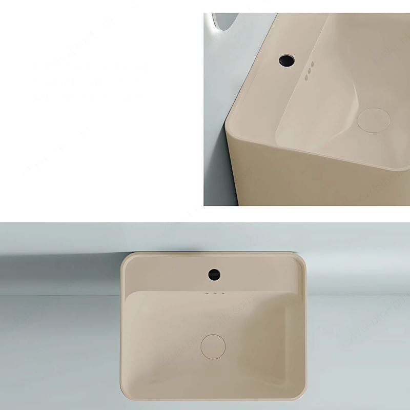 Set vas wc si lavoar, Jasmine Mat, Power Color, 51x35-50x40 cm, montaj suspendat si pe blat, capac duroplast, Alfonso