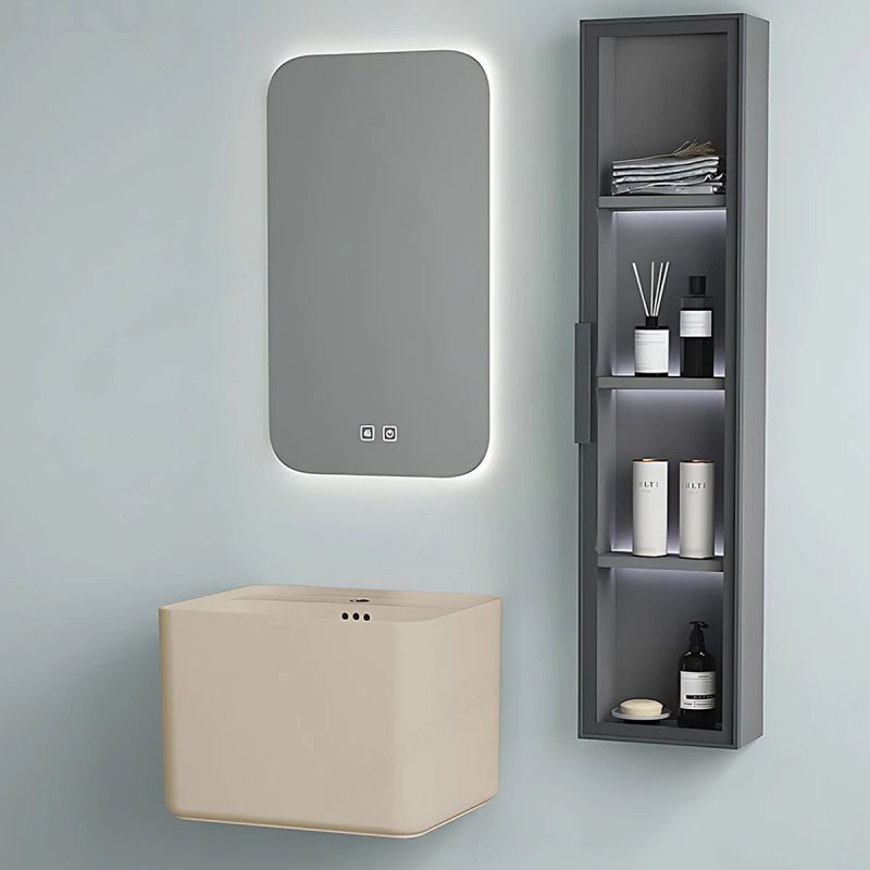 Set vas wc si lavoar, Jasmine Mat, Power Color, 51x35-50x40 cm, montaj suspendat si pe blat, capac duroplast, Alfonso