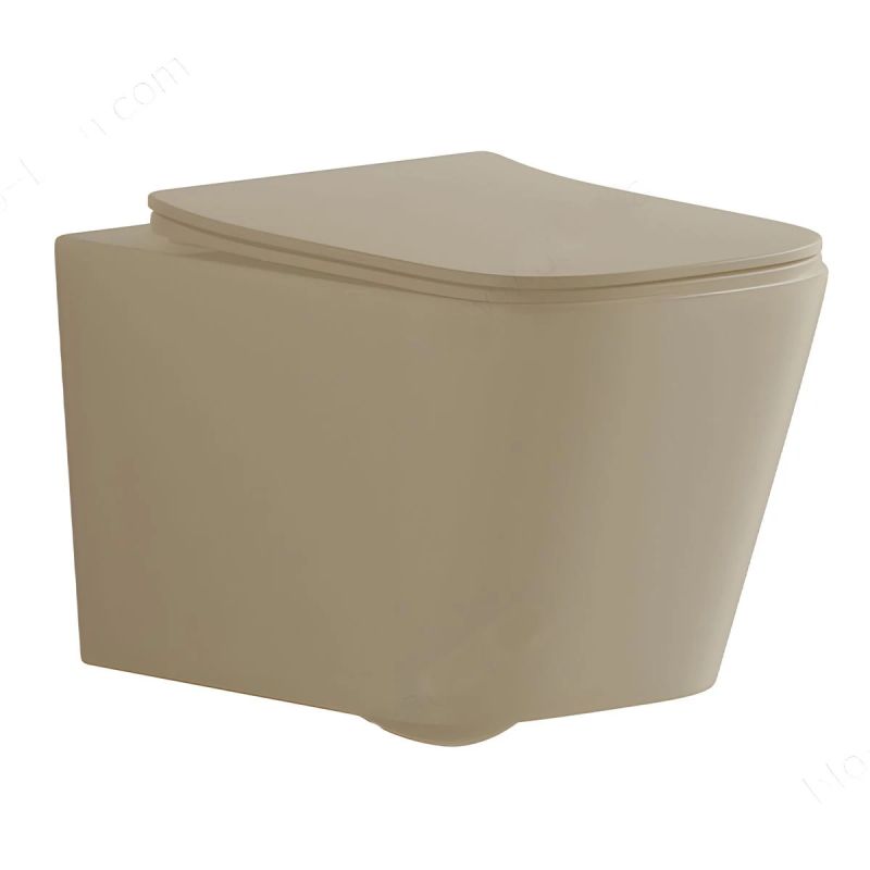 Set vas wc si lavoar, Jasmine Mat, Power Color, 51x35-50x40 cm, montaj suspendat si pe blat, capac duroplast, Alfonso