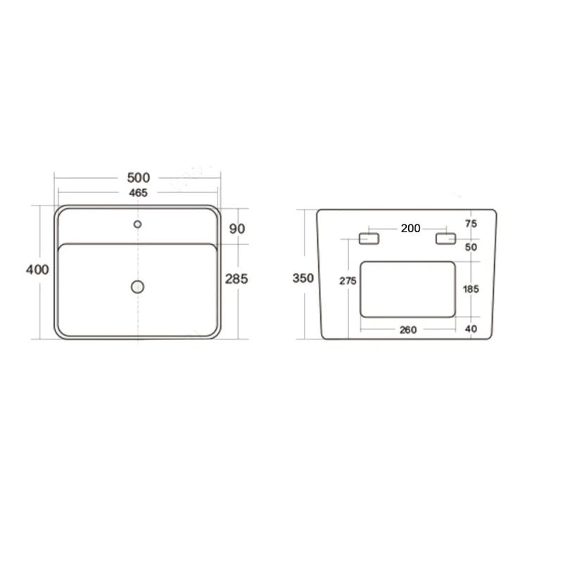 Set vas wc si lavoar, Roz Somon Mat, Power Color, 51x35-50x40 cm, montaj suspendat si pe blat, capac duroplast, Alfonso
