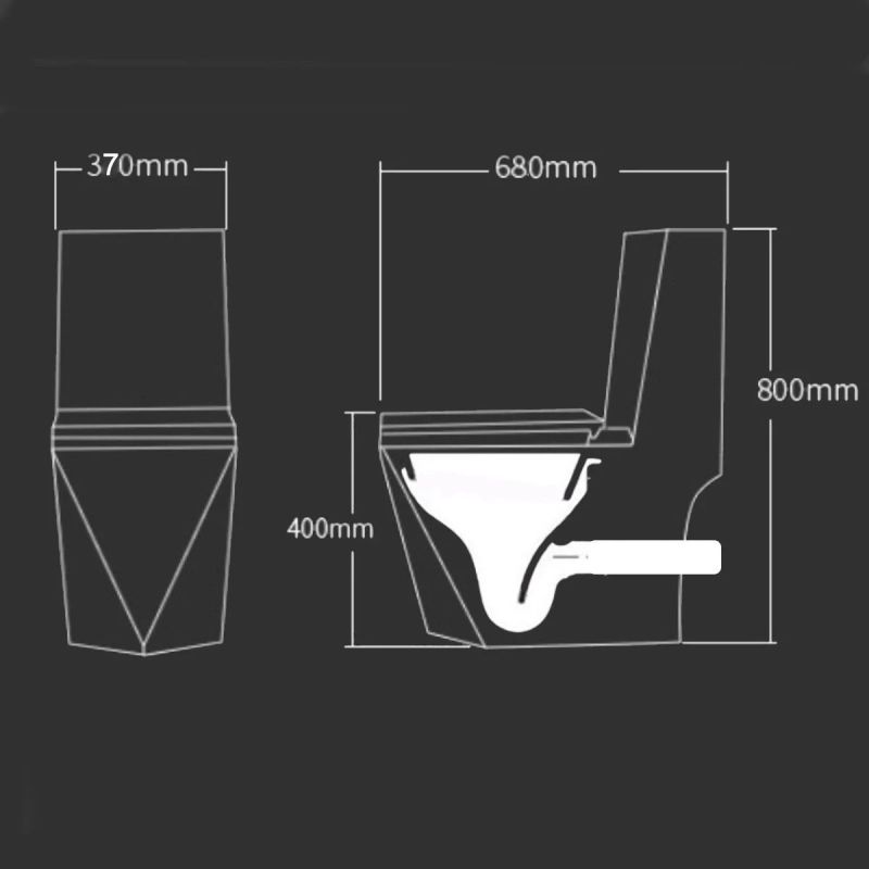 Set vas WC si lavoar stativ Enrico, Negru Mat, Power Colour, montaj pe podea, capac soft-close inclus, ceramica sanitara