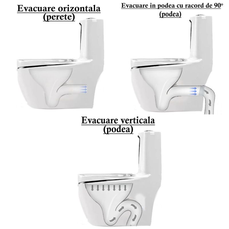 Set vas WC si lavoar stativ Lazio, Alb, ceramica sanitara, montaj pe podea, rezervor inclus, gaura de baterie, capac soft-close