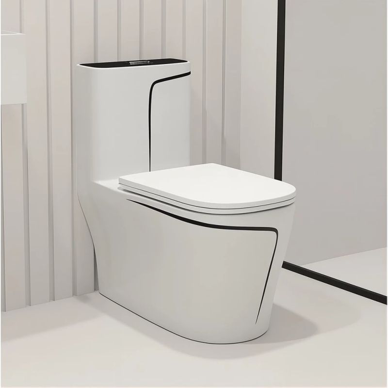 Set vas WC si lavoar stativ Lazio, Alb, ceramica sanitara, montaj pe podea, rezervor inclus, gaura de baterie, capac soft-close